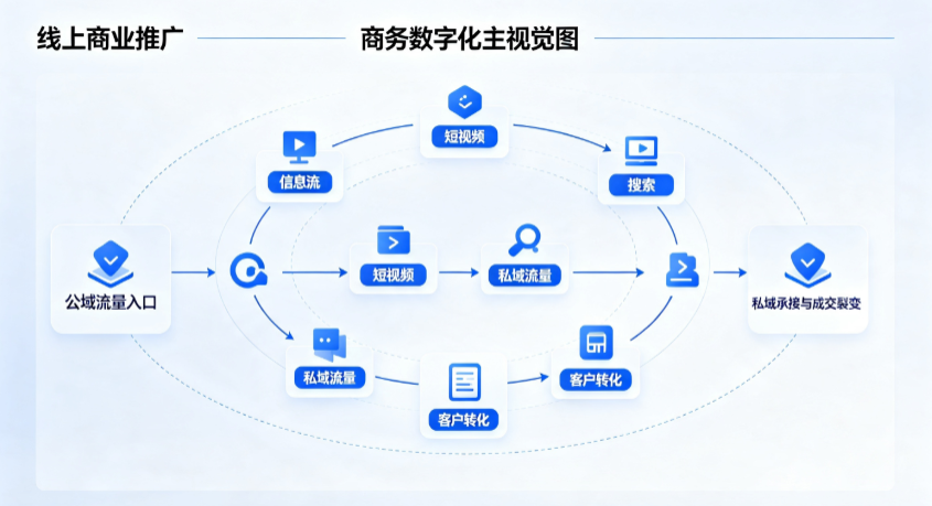 闸北区线上商业推广怎么做？全域流量闭环搭建与低成本转化实战指南